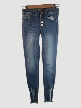 Indigo Rein Jeans Womens Size 0 Blue Button-fly Classic Women's Jean